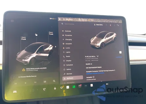 2023 Tesla Model Y Awd/Long Range Dual Motor All-Wheel Drive из США, поврежденный, VIN 7SAYGAEE3PF756915